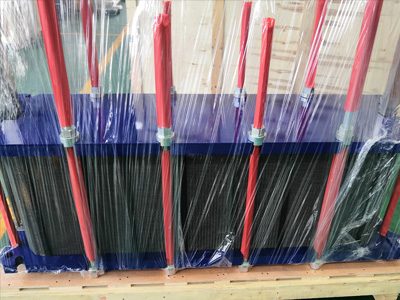 小溫差空調板式換熱器裝備包裝發(fā)貨