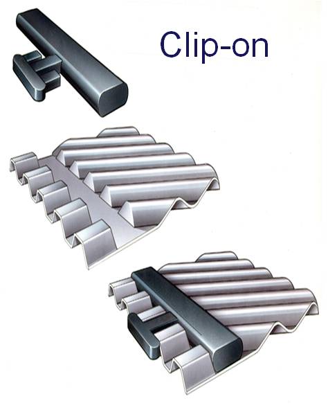 膠條搭扣式 clip-on 膠條搭扣式 clip-on